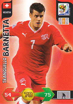 Tranquillo Barnetta Switzerland Panini 2010 World Cup #185